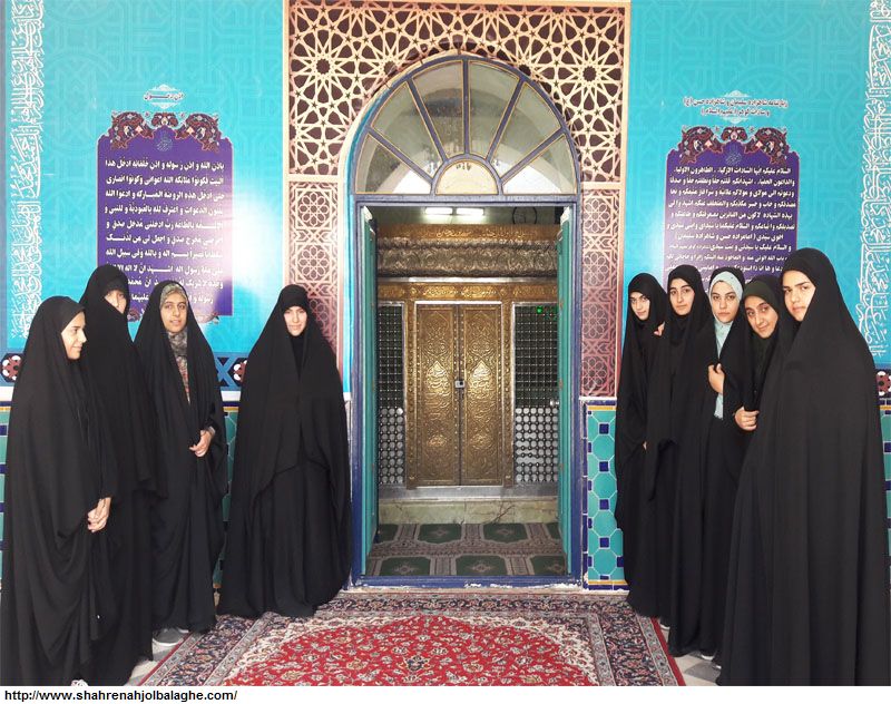 بازدید اعضای مدرسه شبانه روزی از نمایشگاه روضه رضوان نوش آباد کاشان