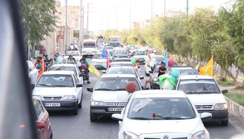 گزارش تصویری شادیانه خودرویی عید غدیر