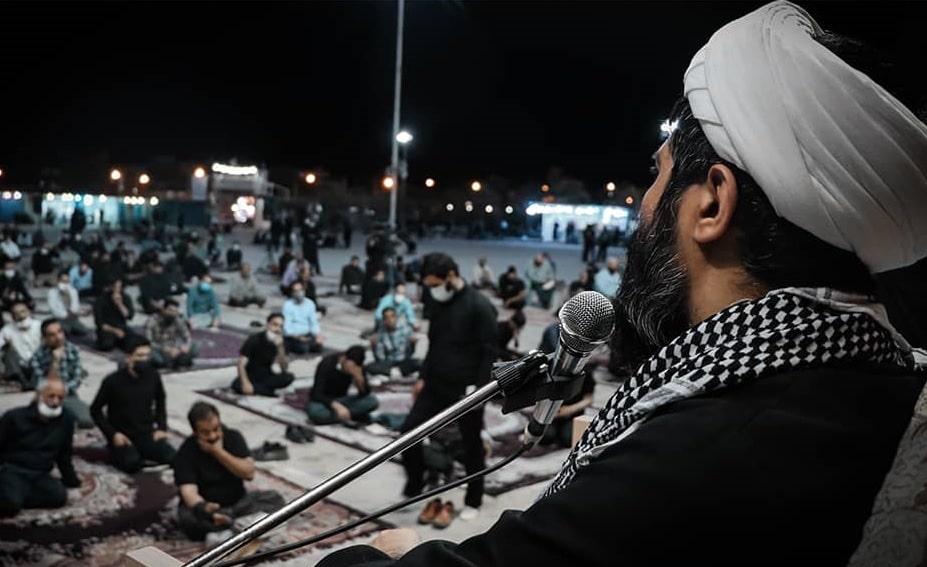 گزارش تصویری«خطبه خوانی پیامبران کربلا» امامسجاد(ع) و حضرتزینب(س)